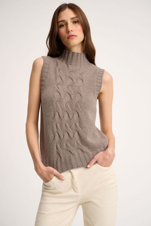 Жилет тауп Chiusura