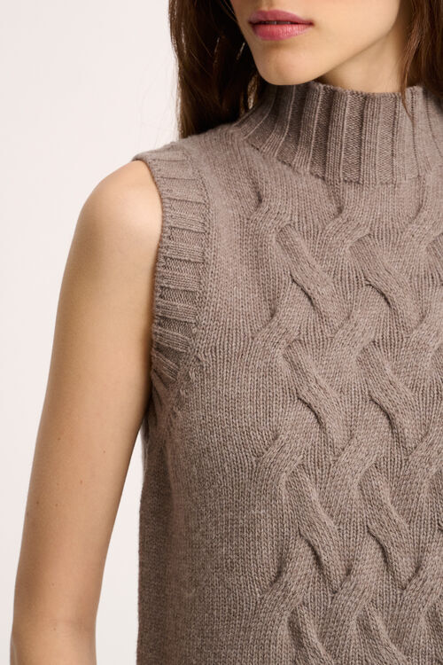 Жилет тауп Chiusura