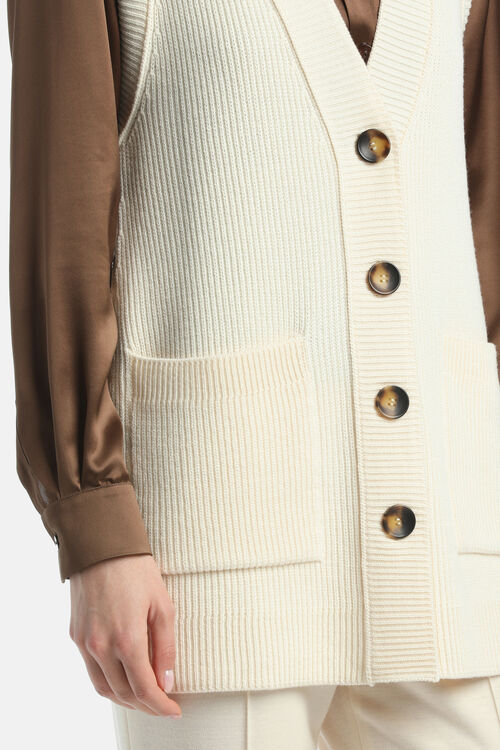 Жилет MURENA молочного цвета