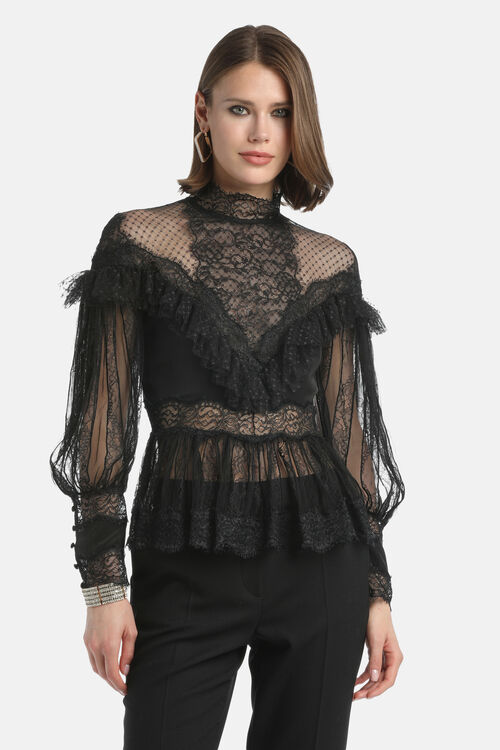 Блуза LAUCO чёрного цвета