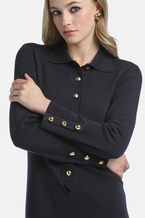 Платье MATTEUCCI  в синем цвете