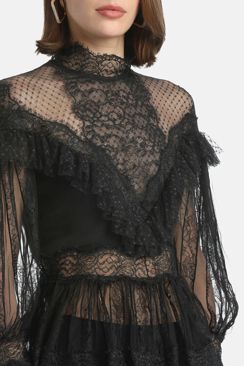 Блуза LAUCO чёрного цвета