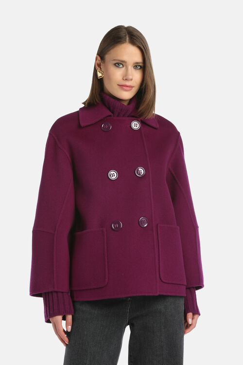 Полупальто SUPER цвет пурпурный