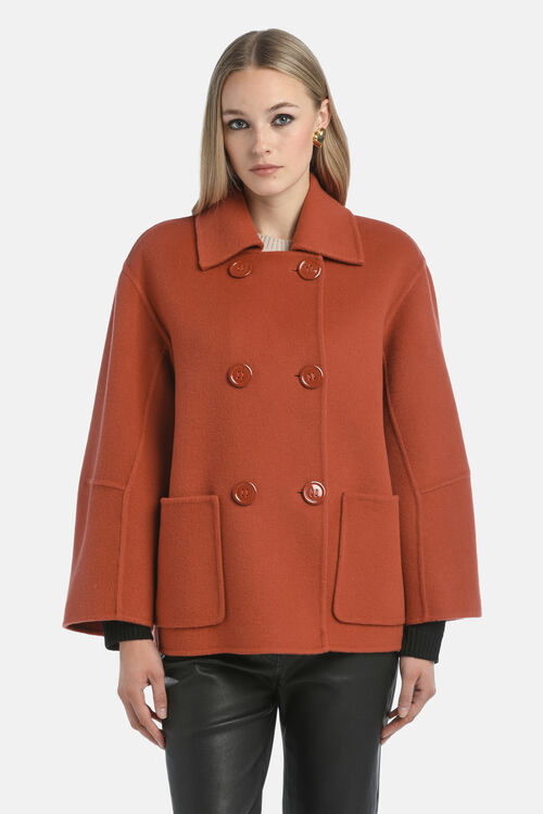 Полупальто SUPER цвет терракот