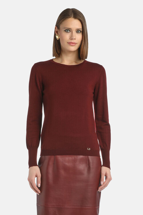 Джемпер MOSSA в цвете бургунди