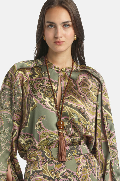 Бусы NAPPINA коричневый